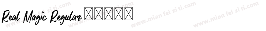 Real Magic Regular字体转换